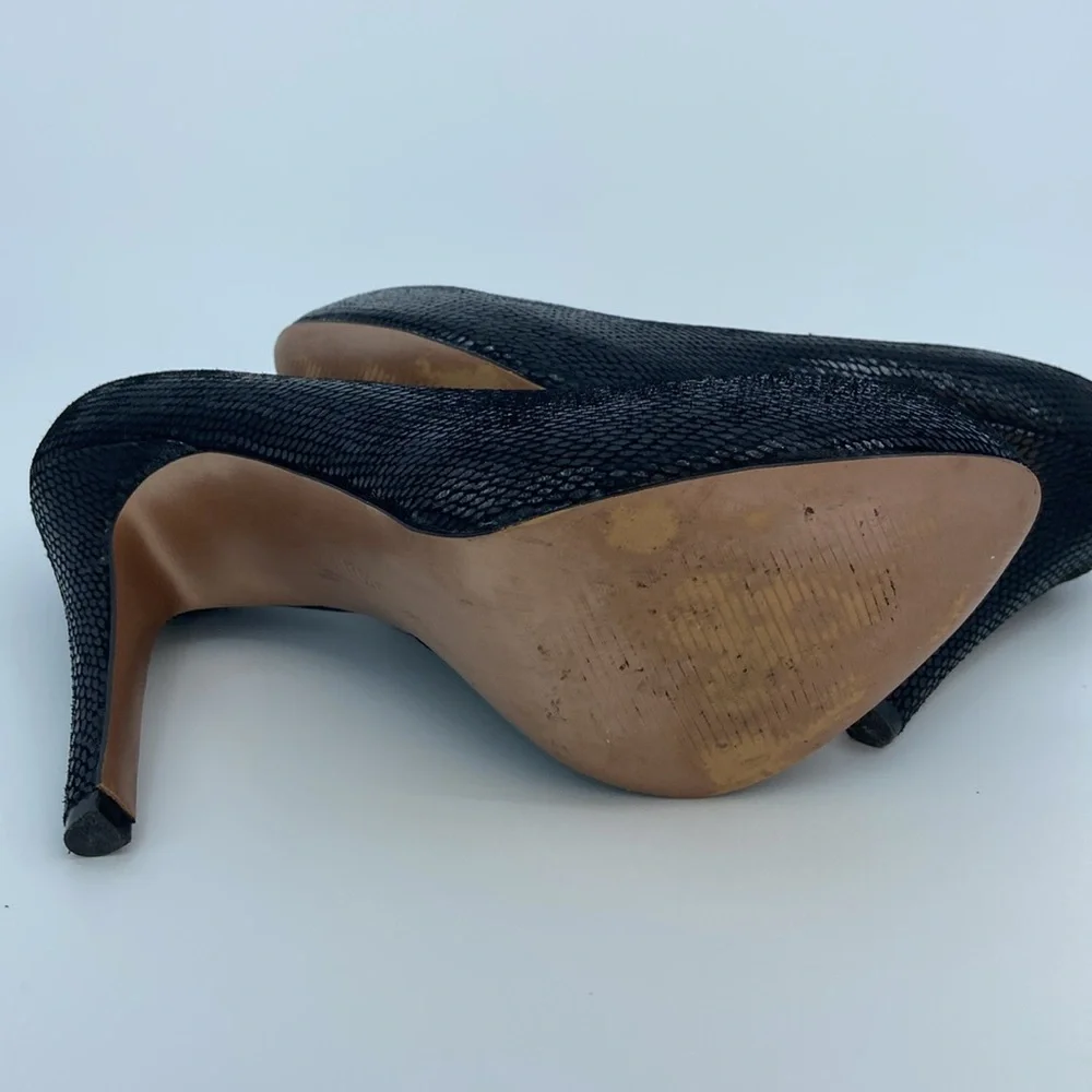 BCBG GENERATION BG-PARADE Leather Heel Shoes for WOMEN - Black - Size 6M - Picture 9 of 13